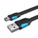 Vention Cable USB 2.0 VAS-A14-B050/ Mini USB Macho - USB Macho/ 50cm/ Azul y Negro